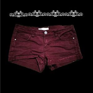 RSQ Women's Dark Red Jean Shorts
